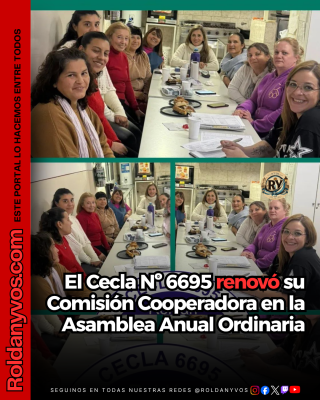 El Cecla Nº 6695 renovó su Comisión Cooperadora en la Asamblea Anual Ordinaria