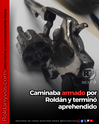 Roldán: detuvieron a un hombre que llevaba un revólver oculto entre sus prendas