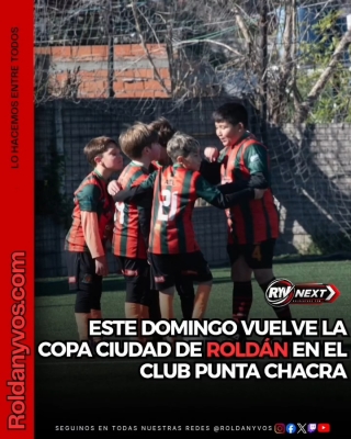 Este domingo vuelve la Copa Ciudad de Roldán de Fútbol Infantil
