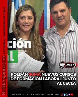 Roldán suma nuevos cursos de formación laboral junto al CECLA