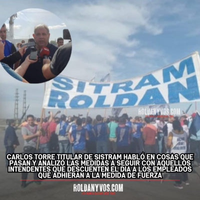 Hoy en Cosas Que Pasan hablamos con Carlos Torre titular de Trabajadores Municipales de Roldán (SITRAM)