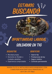 Busqueda laboral de Soldador