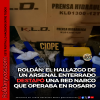ROLDÁN: EL HALLAZGO DE UN ARSENAL ENTERRADO DESTAPÓ UNA RED NARCO QUE OPERABA EN ROSARIO