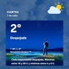 Martes helado en Roldán: la ciudad amaneció con 2°C y cielo completamente despejado