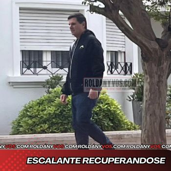 EL INTENDENTE ESCALANTE SE RECUPERA Y YA CAMINA POR LA CIUDAD