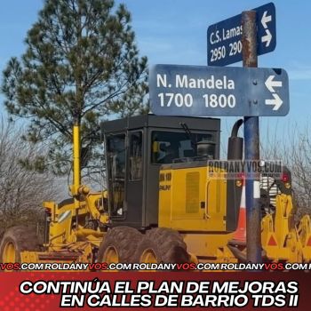 Continúa el plan de mejoras en calles de barrio TDS II