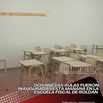 Se inauguraron dos nuevas aulas en la Escuela Nº 229 de Roldán