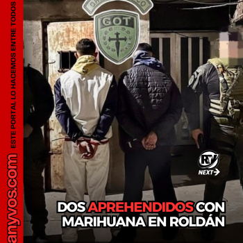 DOS APREHENDIDOS CON MARIHUANA EN ROLDÁN