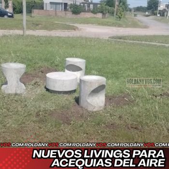 Nuevos Livings de cemento para Acequias del Aire