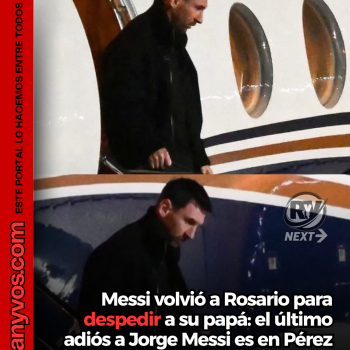 Messi volvió a Rosario para despedir a su papá: el último adiós a Jorge Messi es en Pérez