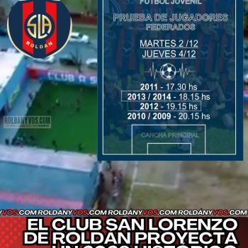  San Lorenzo de Roldán proyecta un 2026 histórico y abre pruebas para jugadores federados