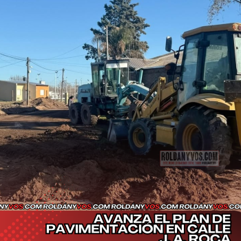 Avanza el plan de pavimentación en calle J. A. Roca