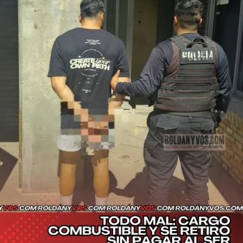 Cargo Nafta y se fue sin pagar, quedó detenido