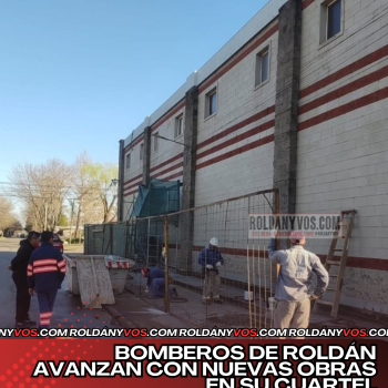 Avanzan las obras en el cuartel de los bomberos