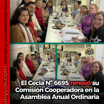El Cecla Nº 6695 renovó su Comisión Cooperadora en la Asamblea Anual Ordinaria