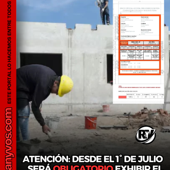 ATENCIÓN: DESDE EL 1° DE JULIO SERÁ OBLIGATORIO EXHIBIR EL CARTEL DE OBRA EN ROLDÁN
