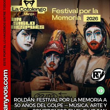 ROLDÁN: FESTIVAL POR LA MEMORIA A 50 AÑOS DEL GOLPE — MÚSICA, ARTE Y COMPROMISO EN EL CLUB SAN LORENZO
