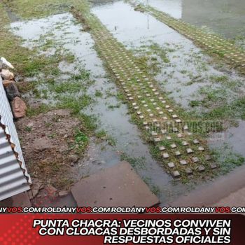 Punta Chacra: vecinos conviven con cloacas desbordadas y sin respuestas oficiales