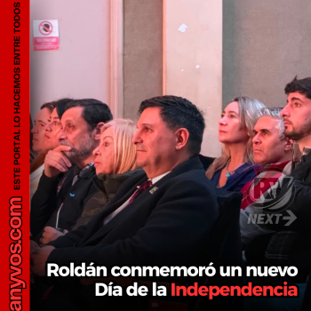 Roldán celebró el 210° aniversario del Día de la Independencia con un acto oficial