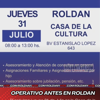 Operativo Anses en Roldan