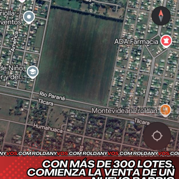 Con mas de 300 lotes, el barrio  Estación Roldán comienza su comercialización