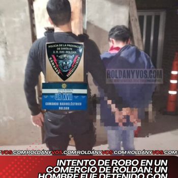 Intento de robo en un comercio de Roldán: un hombre fue detenido con varios elementos sustraídos