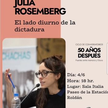 Desde Gelatina a Roldán sin escalas... esta semana podremos disfrutar del tercer encuentro del ciclo “50 años después
