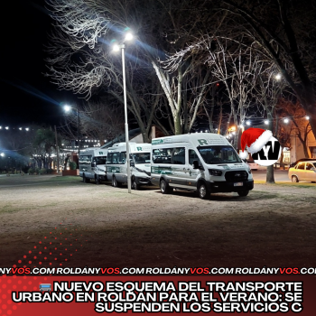 🚌 Nuevo esquema del transporte urbano en Roldán para el verano: se suspenden los servicios C
