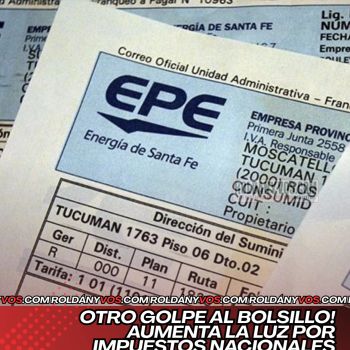 Otro golpe al Bolsillo, aumenta la Luz 