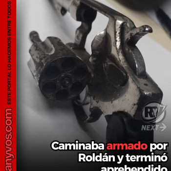 Roldán: detuvieron a un hombre que llevaba un revólver oculto entre sus prendas