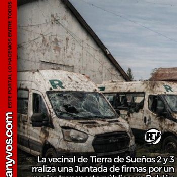 Roldán: La Vecinal de Tierra de Sueños 2 y 3 impulsa una juntada de firmas por mejoras en el transporte urbano