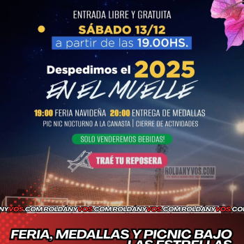 El Muelle despide el 2025 con una noche especial: feria, medallas y picnic bajo las estrellas