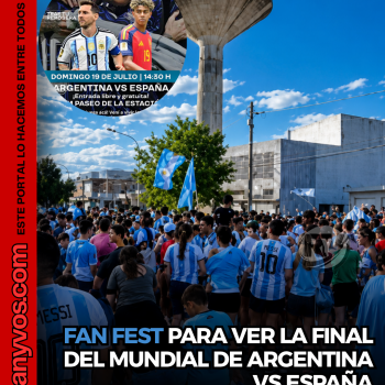 Argentina vs España: Roldán invita a ver la final del Mundial 2026 en el Paseo de la Estación