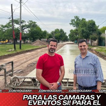 Pavimentación en marcha: Alustiza al frente de las obras mientras Escalante sigue de licencia.
