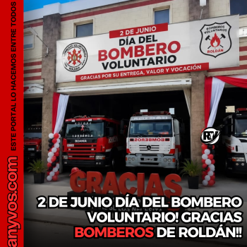 2 de Junio, feliz dia de los Bomberos!!