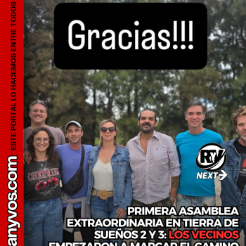 PRIMERA ASAMBLEA EXTRAORDINARIA EN TIERRA DE SUEÑOS 2 Y 3: LOS VECINOS EMPEZARON A MARCAR EL CAMINO