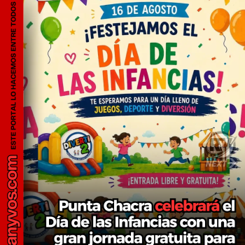 Punta Chacra celebrará el Día de las Infancias con una jornada gratuita para toda la familia