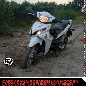 Carcarañá: robaron una moto en la zona de “las turbinas” y piden colaboración para recuperarla