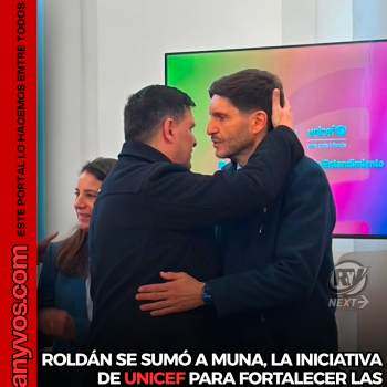 Roldán se suma a MUNA, la iniciativa de UNICEF para fortalecer las políticas de niñez