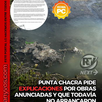 PUNTA CHACRA RECLAMA INFORMACIÓN SOBRE OBRAS ANUNCIADAS QUE AÚN NO COMENZARON EN ROLDÁN