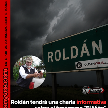 Roldán tendrá una charla informativa sobre el fenómeno “El Niño”