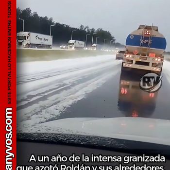 A UN AÑO DEL TEMPORAL HISTÓRICO: la pedrada que dejó a Roldán bajo hielo y destrozos