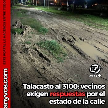 Talacasto al 3100: vecinos exigen respuestas por el estado de la calle.