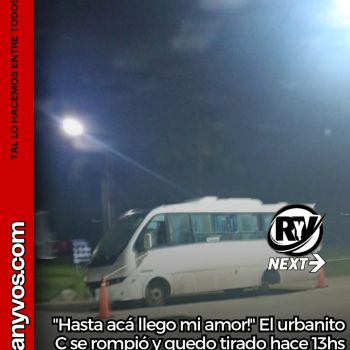 COLECTIVO URBANITO C VARADO HACE HORAS EN ACEQUIAS DEL AIRE