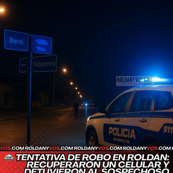 Tentativa de robo en Roldán: recuperaron un celular y detuvieron al sospechoso