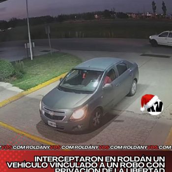Interceptaron en Roldán un vehículo vinculado a un robo con privación de la libertad.