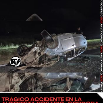 Trágico accidente en la Autopista Rosario–Córdoba: un hombre murió tras despistar y volcar