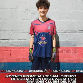 Jóvenes promesas de San Lorenzo de Roldán son observadas por grandes clubes del país.