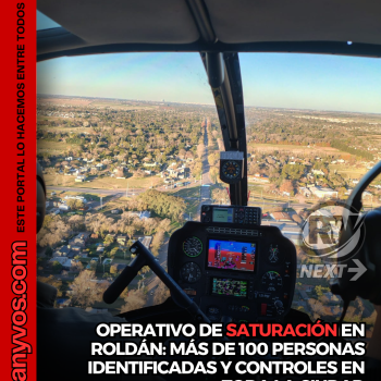 Importante operativo policial en Roldán: identificaron a 116 personas y controlaron casi un centenar de vehículos