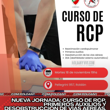 Nueva jornada abierta: curso de RCP, primeros auxilios y desobstrucción de vías aéreas